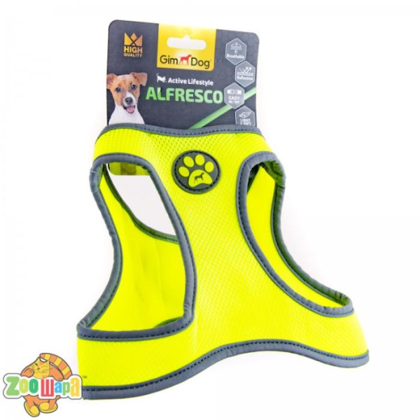 Gimpet Шлея Alfresco неопрен L 47-50см, желтый (080334705016), (1111163557)