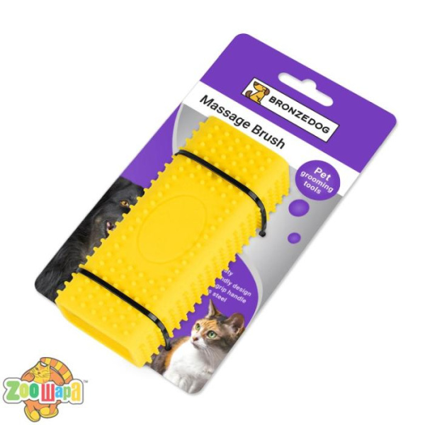 Bronzedog Щетка  12*4 см для чистки и ухода за шерстью