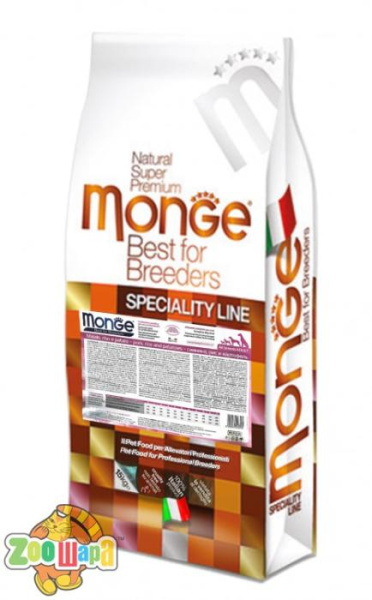 MONGE 15 кг. MONOPROTEIN  DOG All breeds Adult свинина, рис и картофель  - для всех пород