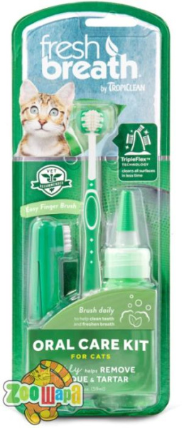 TropiClean Набір для догляду за ротовою порожниною "Свіжий подих", для котів, 59 мл