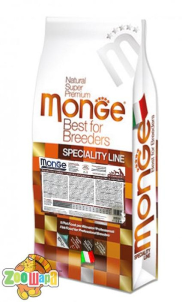 MONGE 15 кг. MONOPROTEIN  DOG All breeds Adult  ягненок с рисом   - для всех пород