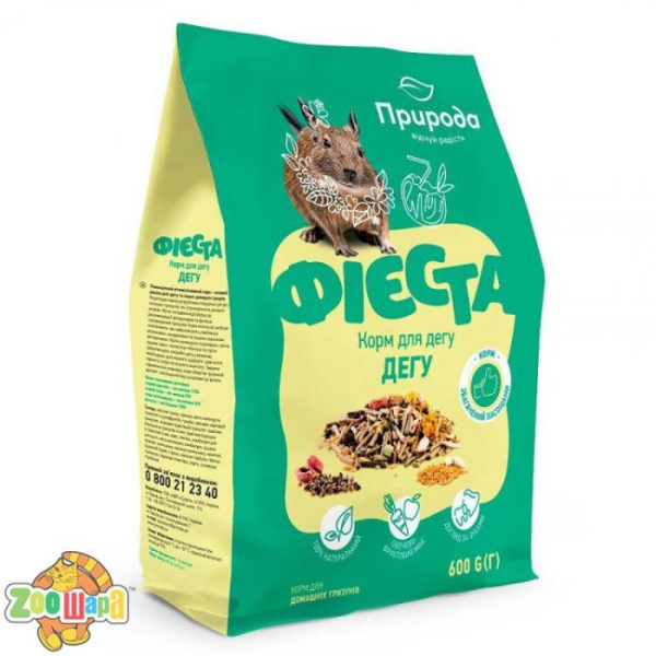 Природа Корм Природа Фієста Дегу для гризунів  0.6 кг арт.PR241378 (PR241378), (1111159312)