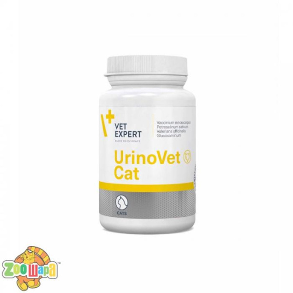 VetExpert УріноВет Кет (45 капс.Twist off) --підтрим.сеч.тракту котів (журавлина, глюкозамін, петрушка, валері